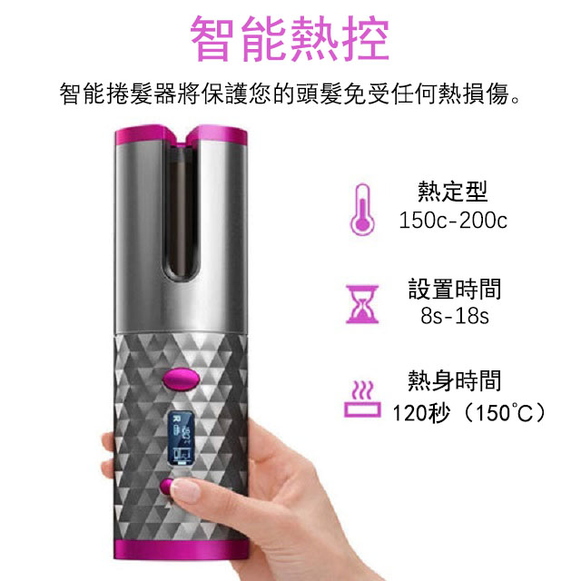 【虧本價!大清倉】無線充電全自動便攜式捲髮棒 【無線充電,讓你擺脫線的束縛!】 【虧本價!大清倉】無線充電全自動便攜式捲髮棒 【無線充電,讓你擺脫線的束縛!】