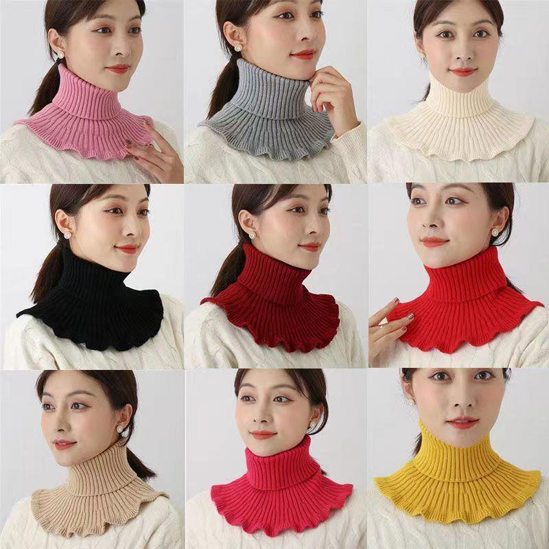 假領子新款頸椎保暖防寒百搭針織高領毛線衣領,防止頸椎病 #純手工針織 #防風保暖❤
